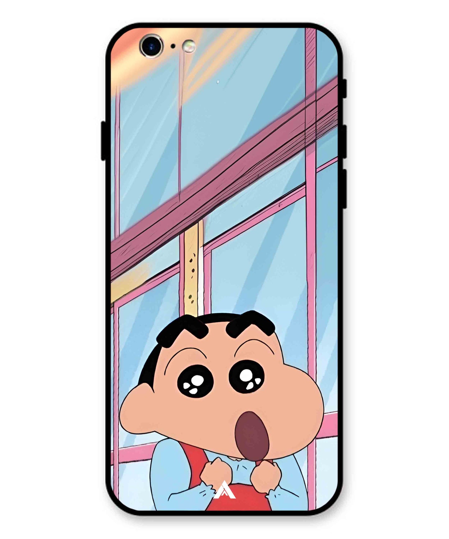 Shinchan Oouo Metal Back Cover Phone Case for iPhone 11