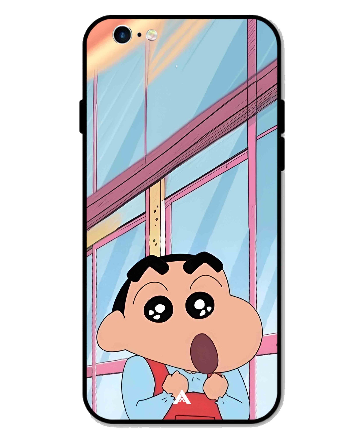 Shinchan Oouo Metal Back Cover Phone Case for iPhone 6s