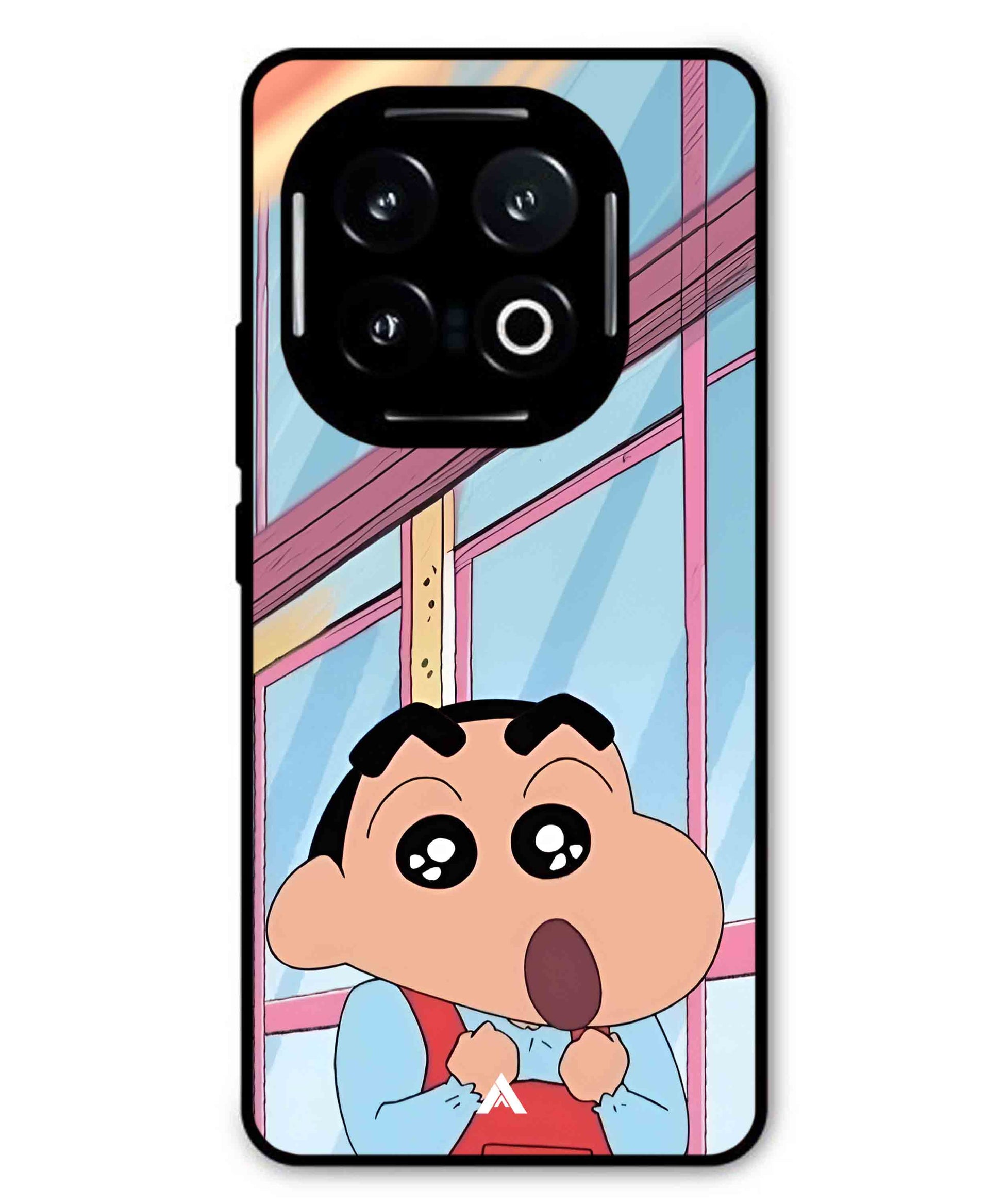 Shinchan Oouo Metal Back Cover Phone Case for iQOO 13