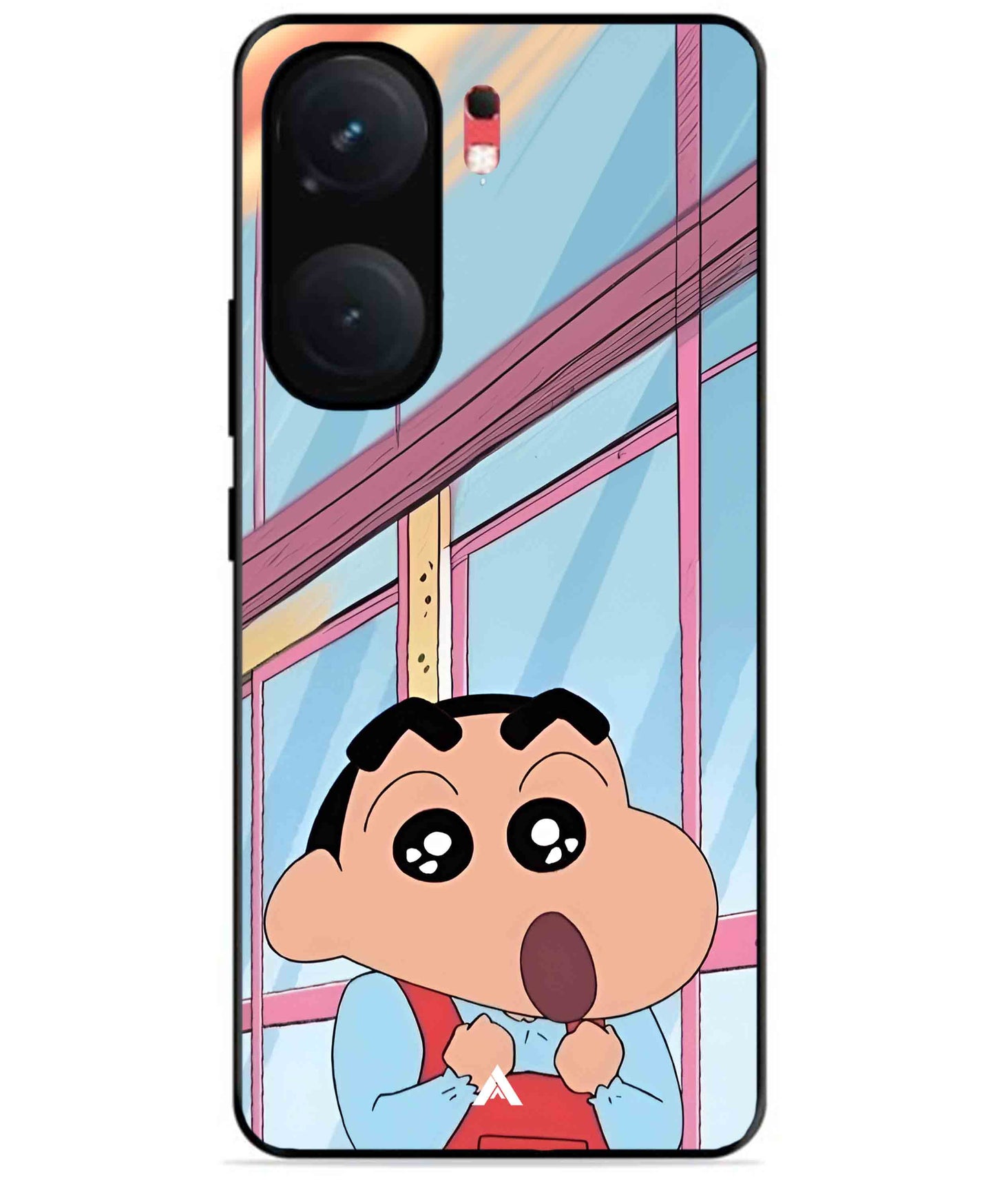 Shinchan Oouo Metal Back Cover Phone Case for iQOO Neo 9 Pro