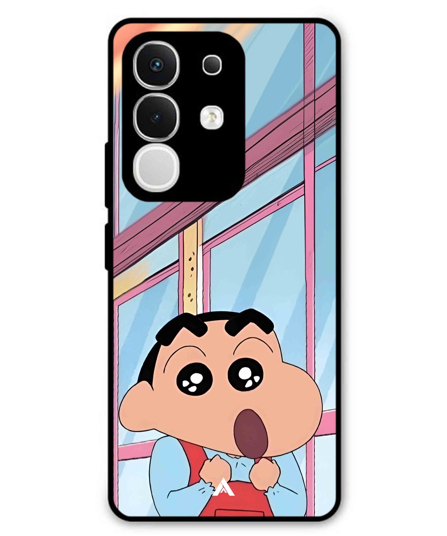 Shinchan Oouo Metal Back Cover Phone Case for iQOO Z10x