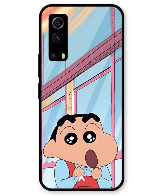 Shinchan Oouo Metal Back Cover Phone Case for iQOO Z3