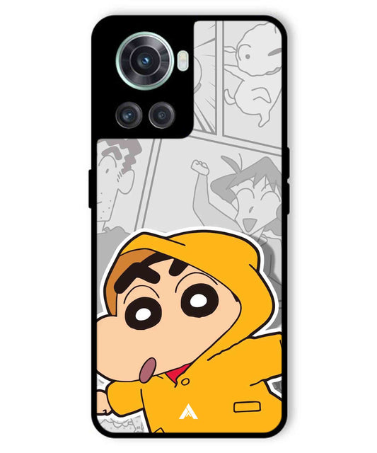 Shinchan Raincoat Metal Back Cover Phone Case for Oneplus 10R