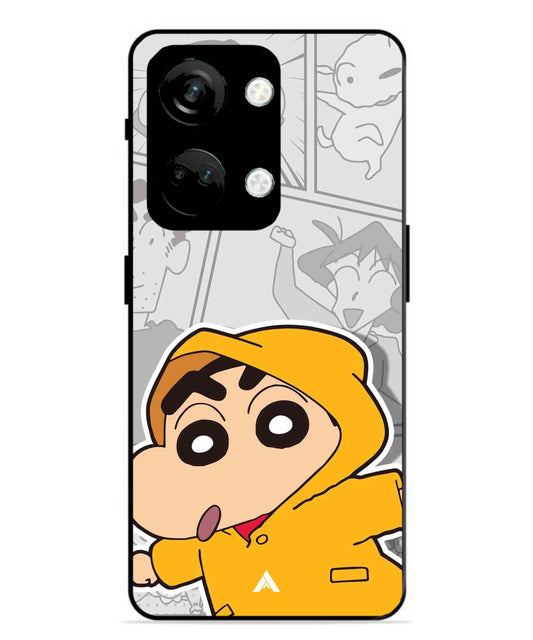 Shinchan Raincoat Metal Back Cover Phone Case for Oneplus Nord 3