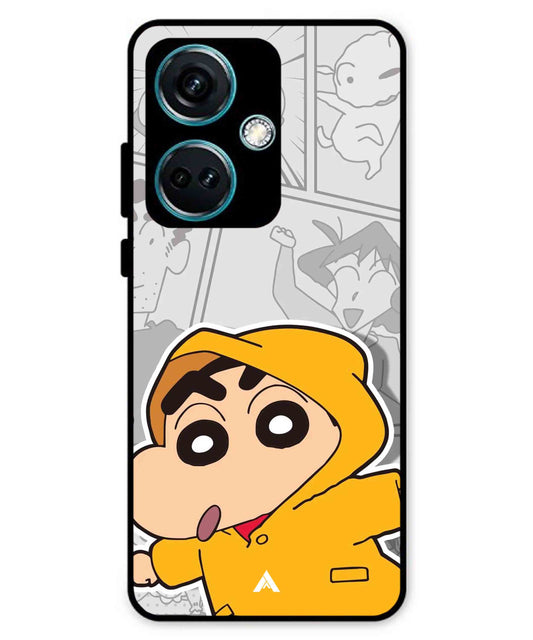 Shinchan Raincoat Metal Back Cover Phone Case for Oneplus Nord CE 3
