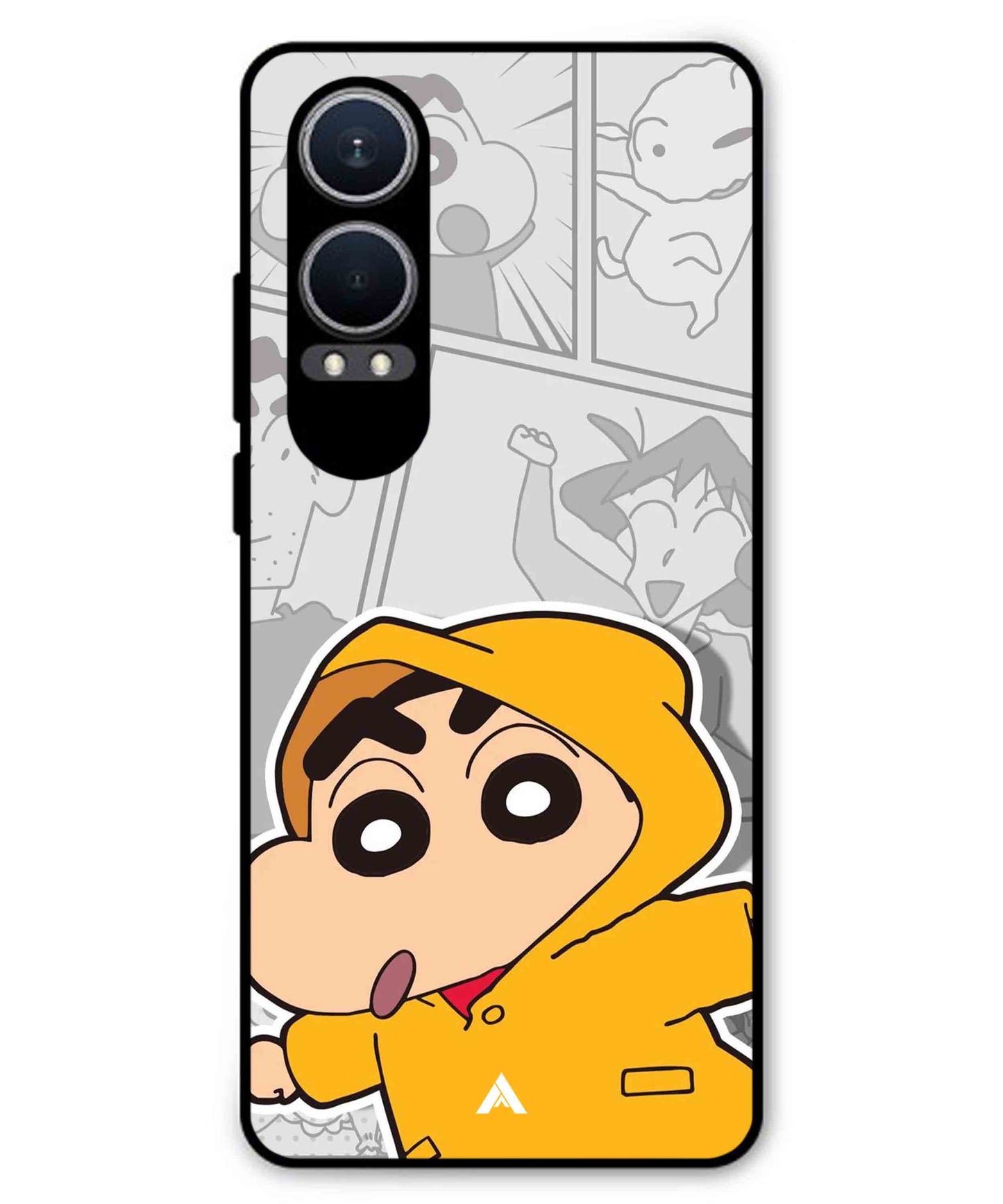 Shinchan Raincoat Metal Back Cover Phone Case for Oneplus Nord CE 4 Lite