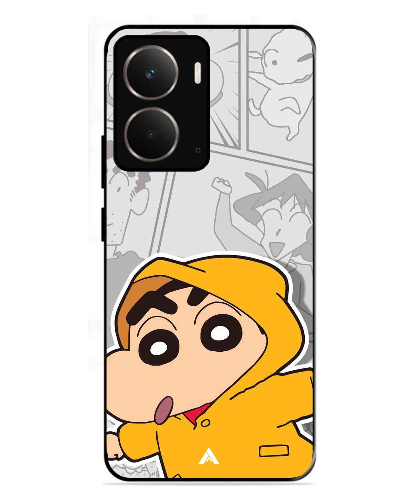 Shinchan Raincoat Metal Back Cover Phone Case for Realme P3