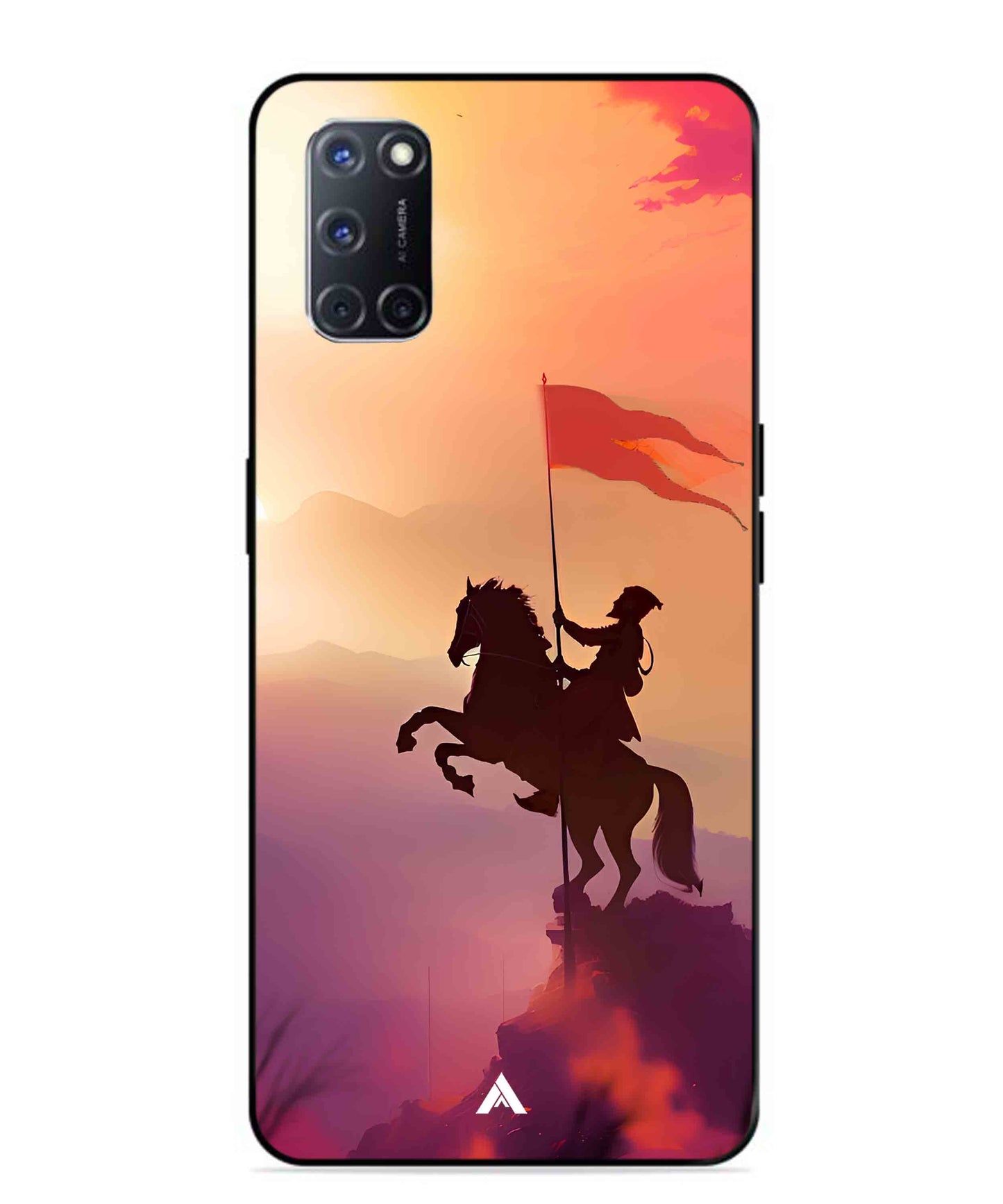 Shivaji Maharaj Metal Back Cover Phone Case for Oppo A52