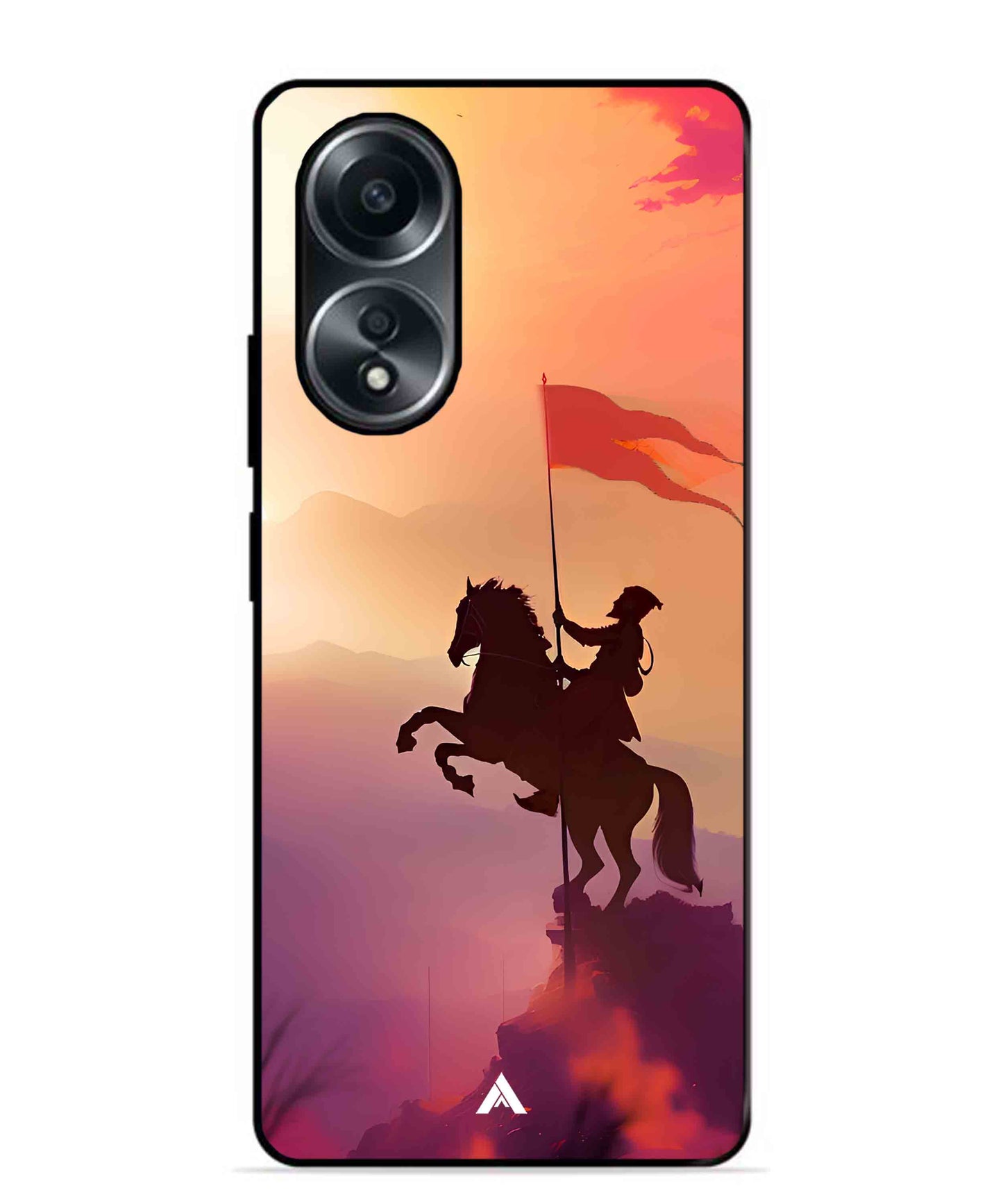 Shivaji Maharaj Metal Back Cover Phone Case for Oppo A58