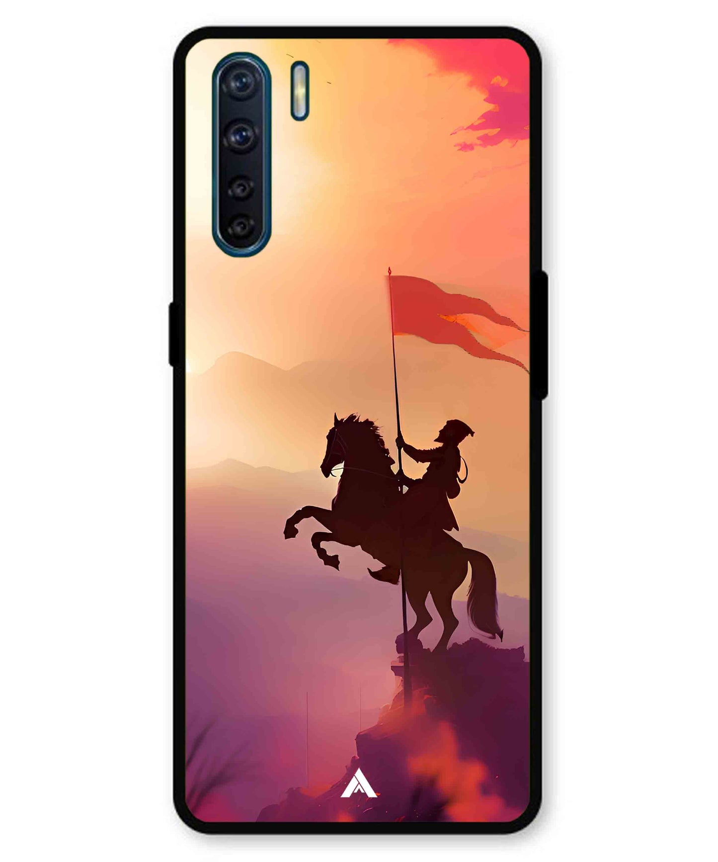 Shivaji Maharaj Metal Back Cover Phone Case for Oppo A91