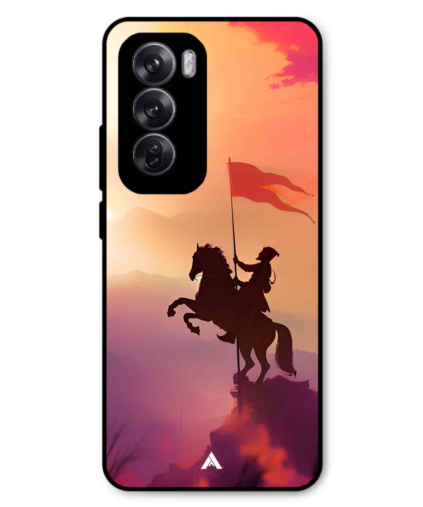 Shivaji Maharaj Metal Back Cover Phone Case for Oppo Reno 12 Pro