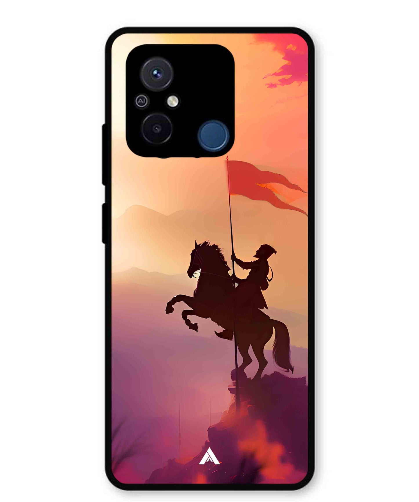 Shivaji Maharaj Metal Back Cover Phone Case for Poco C55