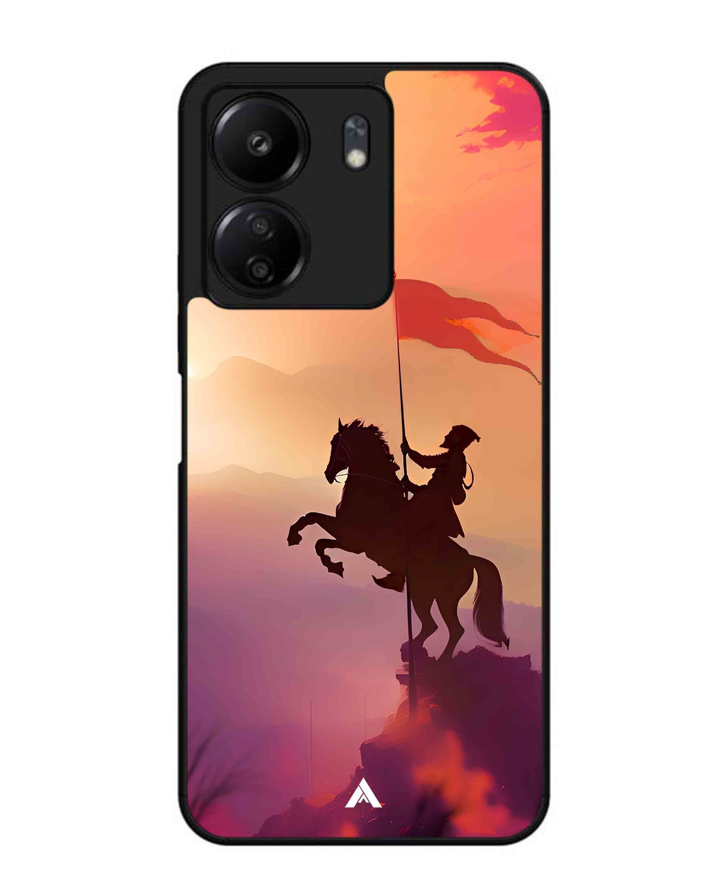 Shivaji Maharaj Metal Back Cover Phone Case for Poco C65