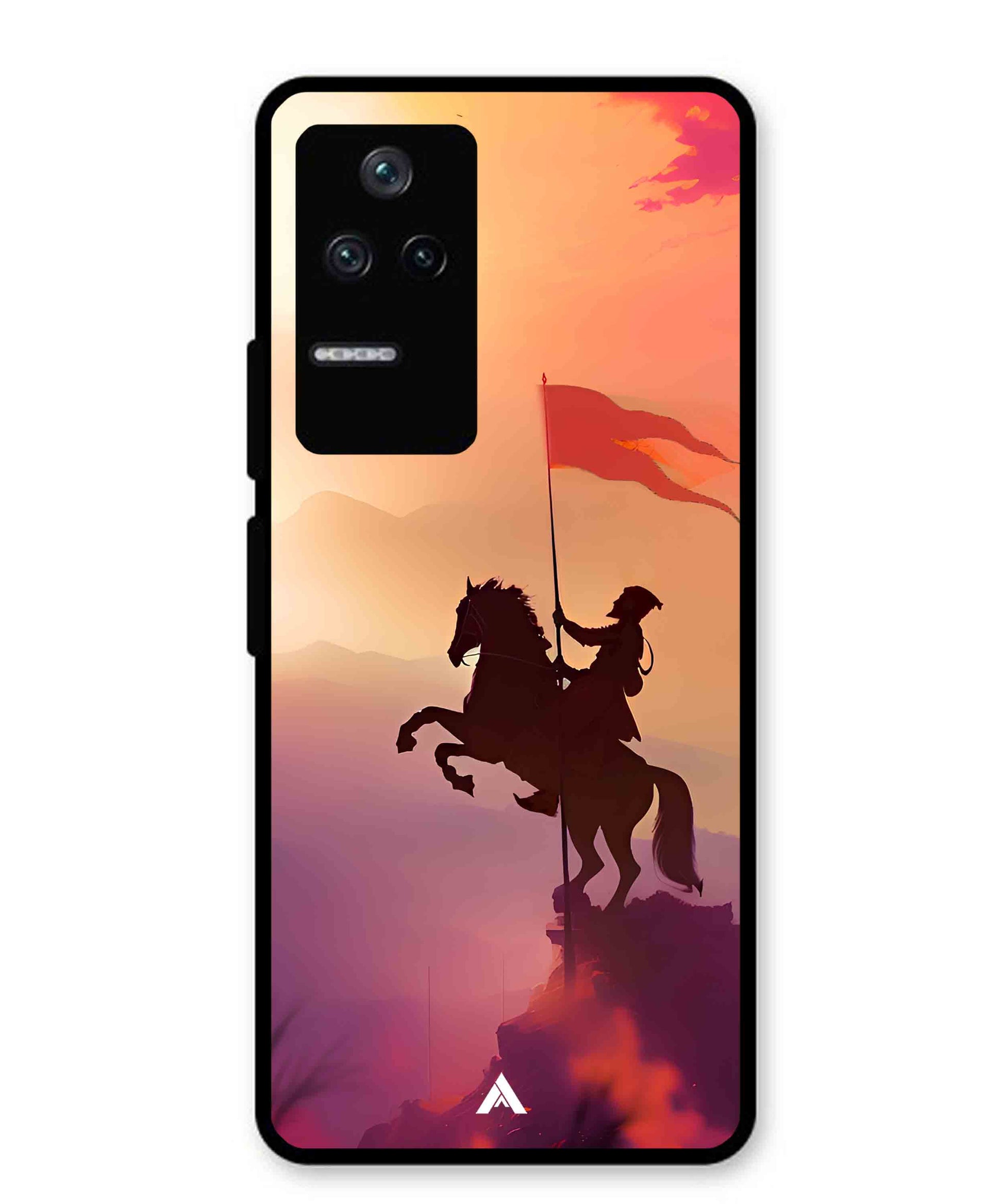 Shivaji Maharaj Metal Back Cover Phone Case for Poco F4