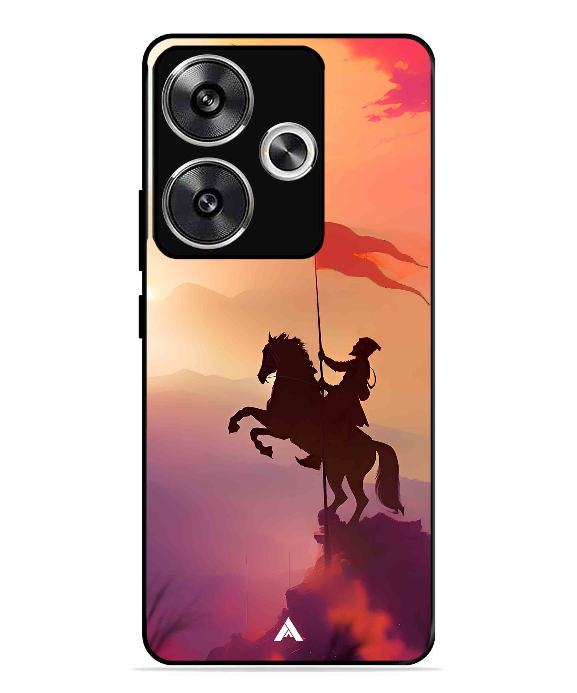 Shivaji Maharaj Metal Back Cover Phone Case for Poco F6