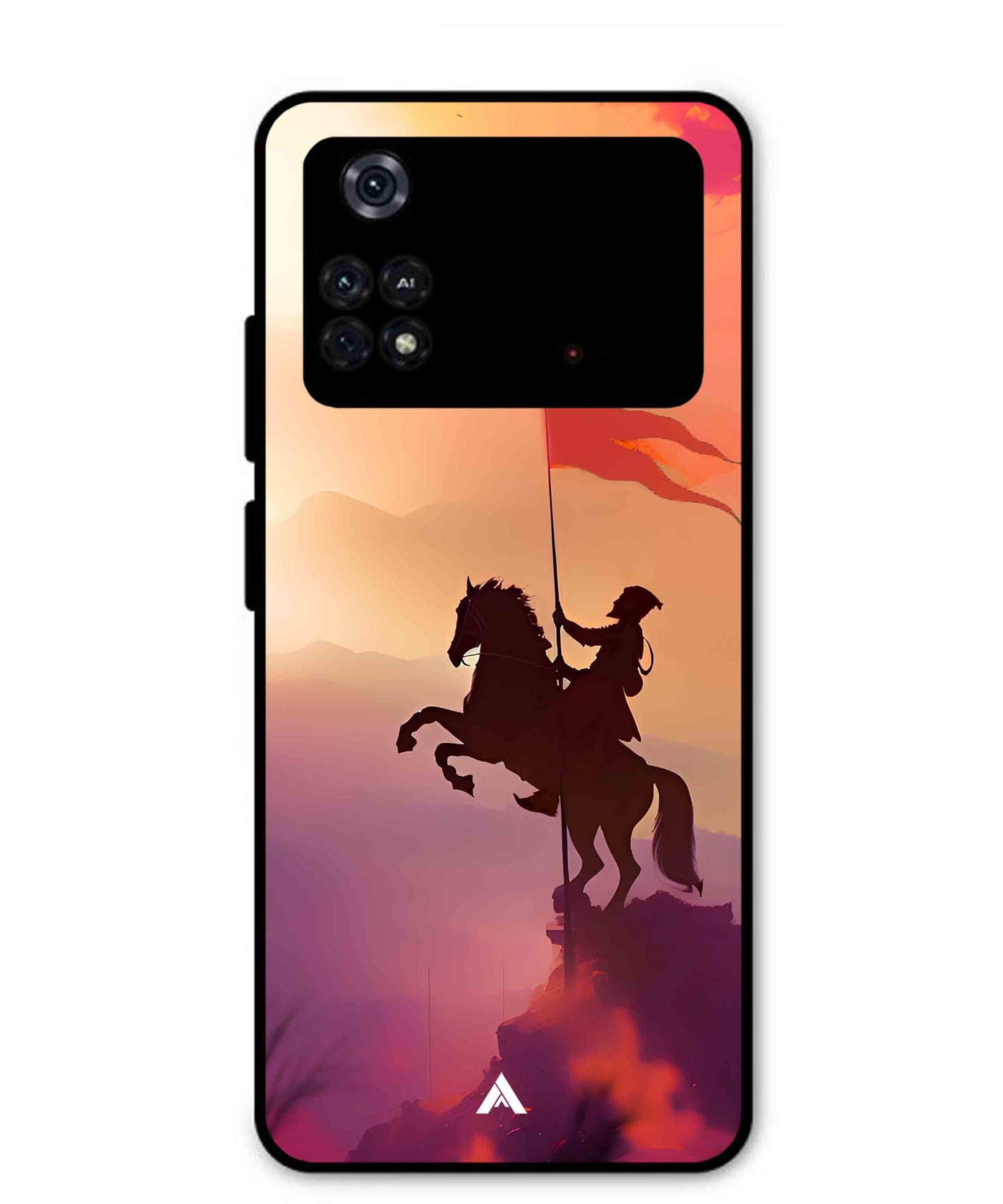 Shivaji Maharaj Metal Back Cover Phone Case for Poco M4 Pro 4G
