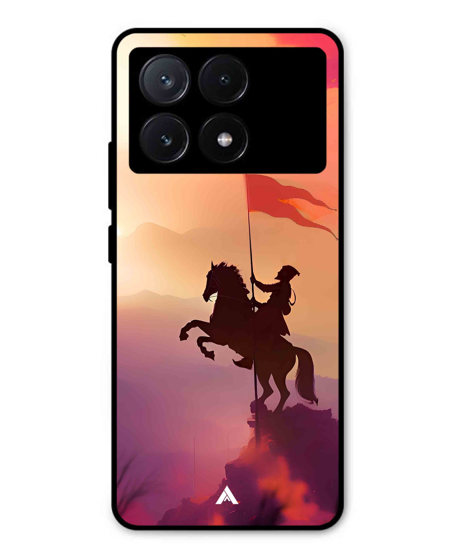 Shivaji Maharaj Metal Back Cover Phone Case for Poco X6 Pro