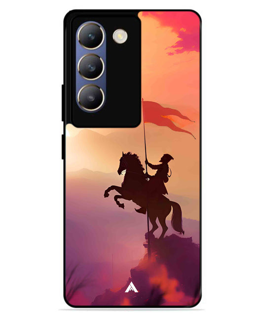 Shivaji Maharaj Metal Back Cover Phone Case for Vivo v30 Lite