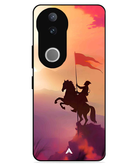Shivaji Maharaj Metal Back Cover Phone Case for Vivo v50
