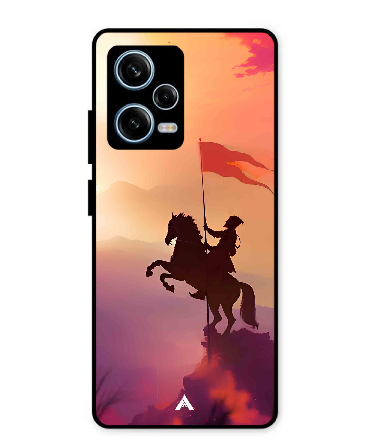 Shivaji Maharaj Metal Back Cover Phone Case for Xiaomi Redmi Note 12 Pro Plus