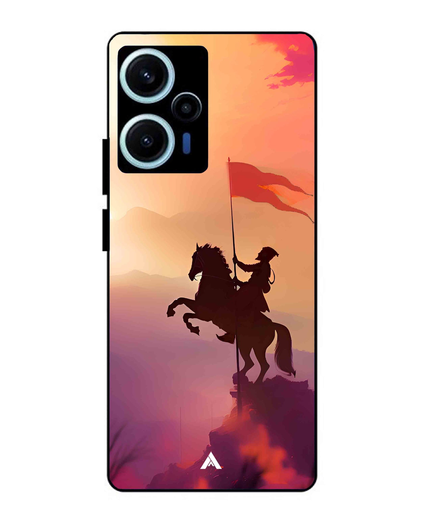 Shivaji Maharaj Metal Back Cover Phone Case for Xiaomi Redmi Note 12 Turbo