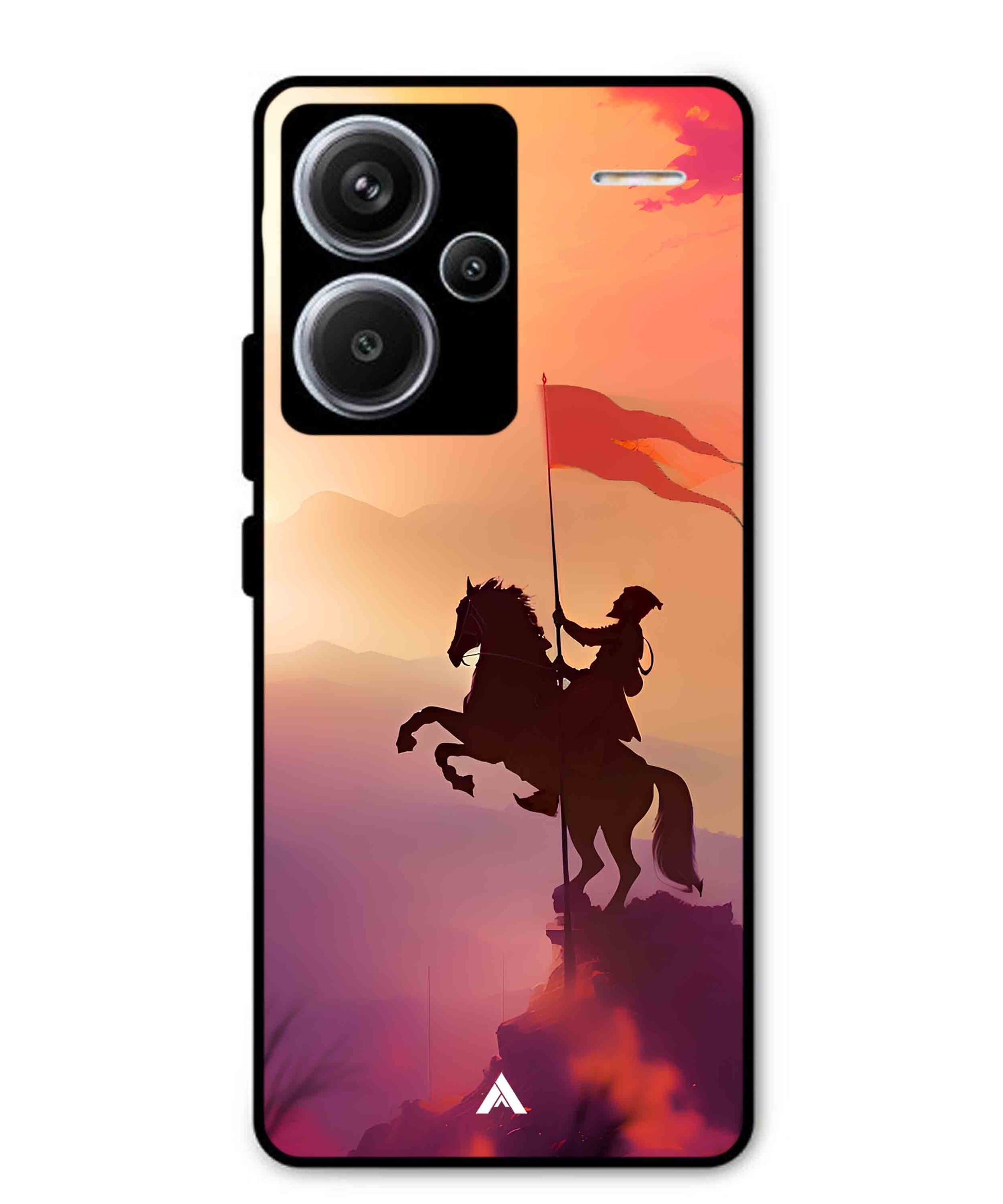 Shivaji Maharaj Metal Back Cover Phone Case for Xiaomi Redmi Note 13 Pro Plus