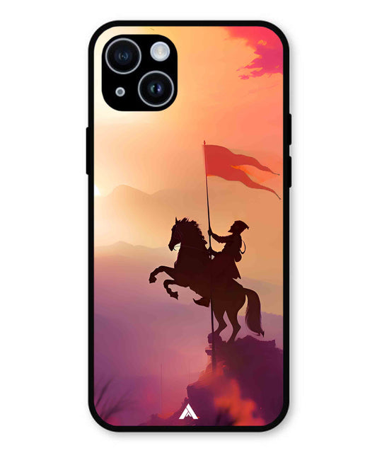 Shivaji Maharaj Metal Back Cover Phone Case for iPhone 14 Plus