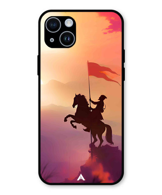 Shivaji Maharaj Metal Back Cover Phone Case for iPhone 15
