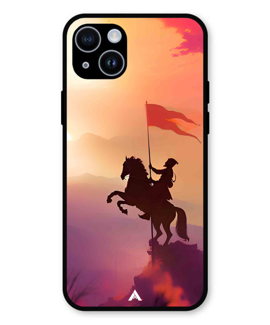 Shivaji Maharaj Metal Back Cover Phone Case for iPhone 15 Plus