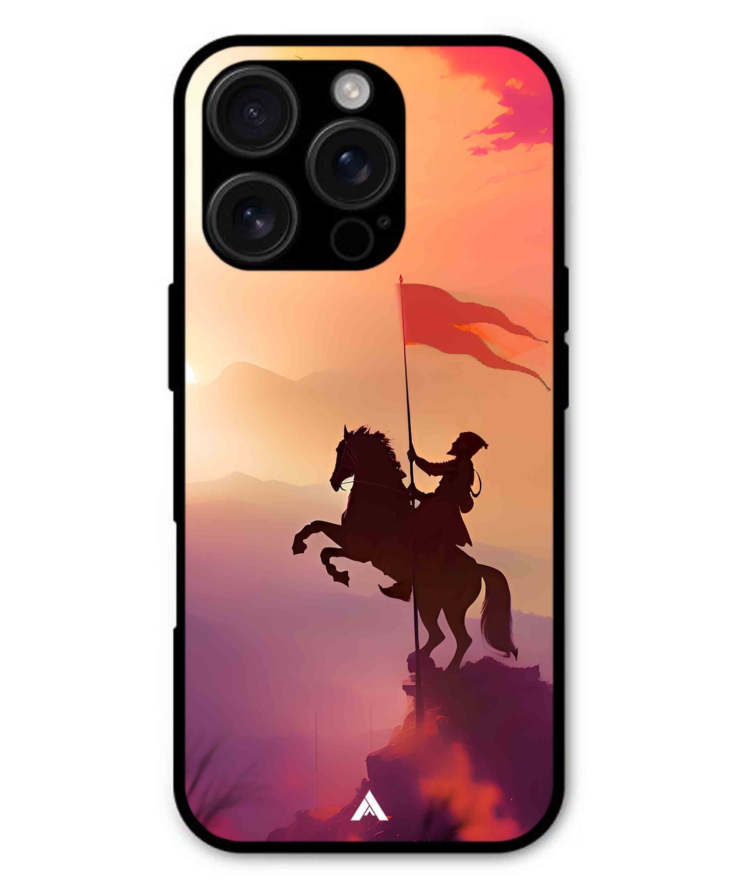 Shivaji Maharaj Metal Back Cover Phone Case for iPhone 15 Pro
