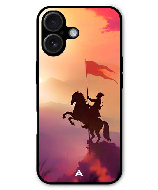 Shivaji Maharaj Metal Back Cover Phone Case for iPhone 16