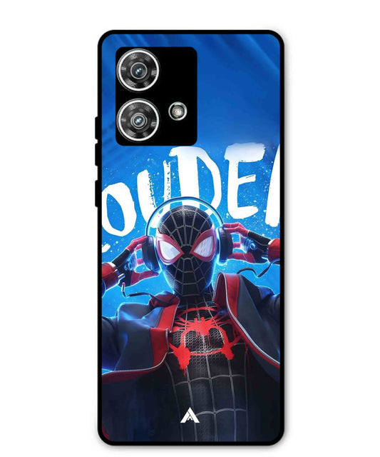 Spider-Verse Metal Back Cover Phone Case for Moto Edge 40 Neo