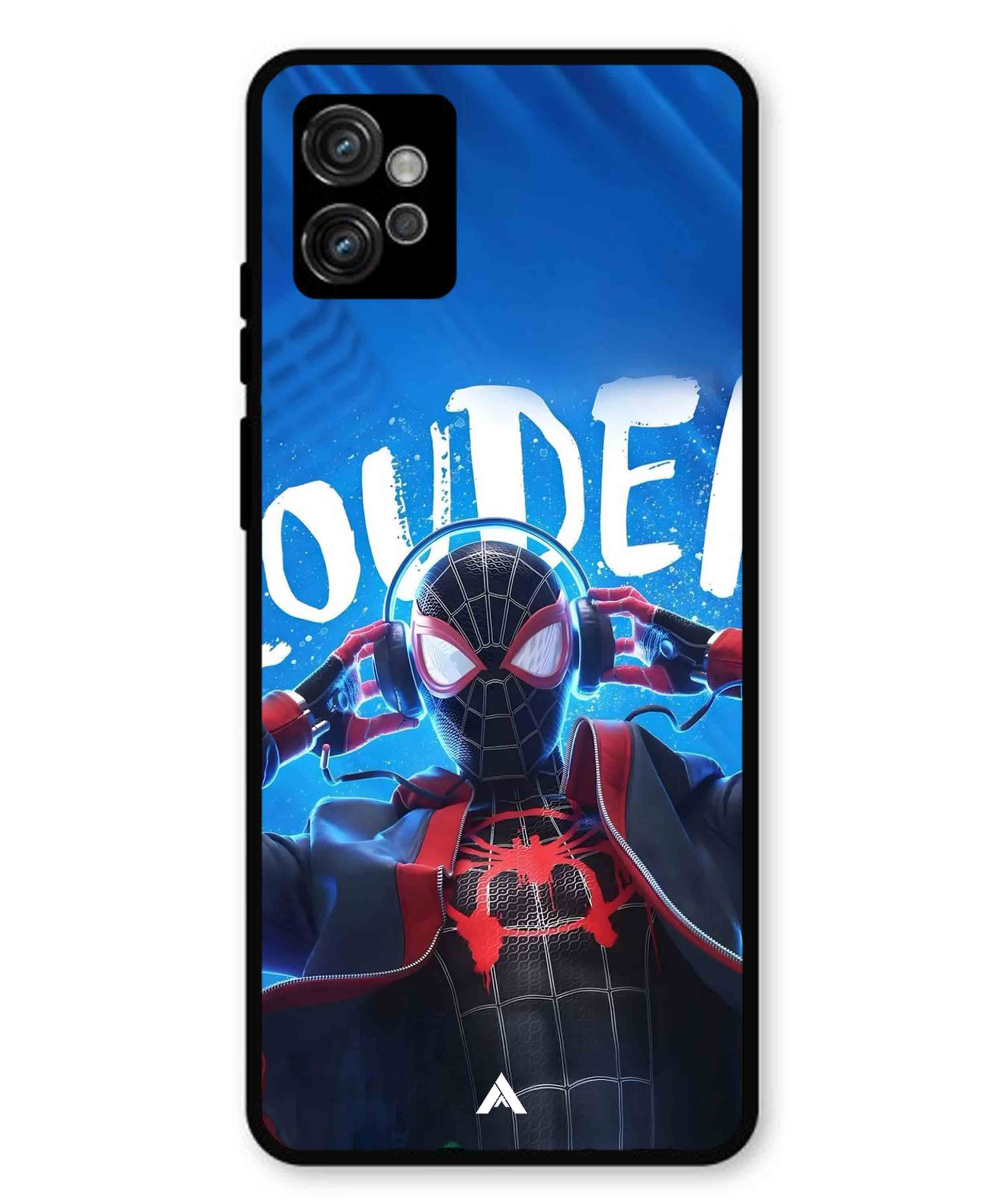 Spider-Verse Metal Back Cover Phone Case for Moto G32