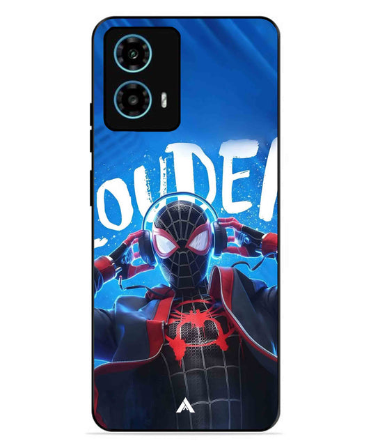 Spider-Verse Metal Back Cover Phone Case for Moto G34