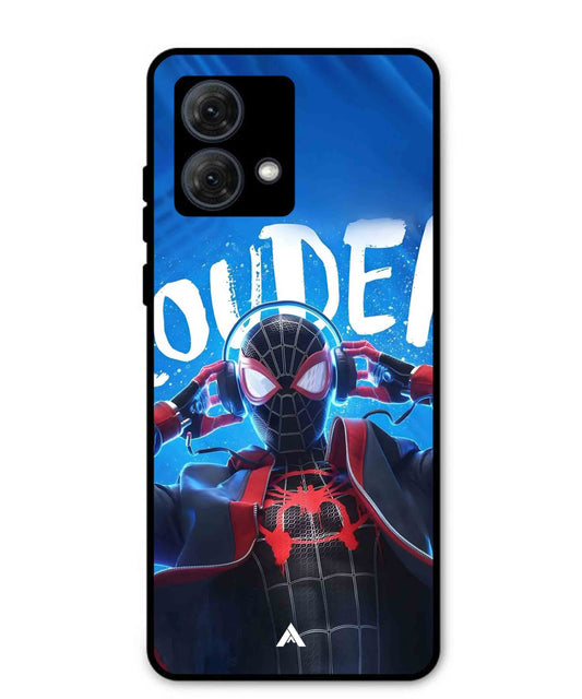 Spider-Verse Metal Back Cover Phone Case for Moto G84