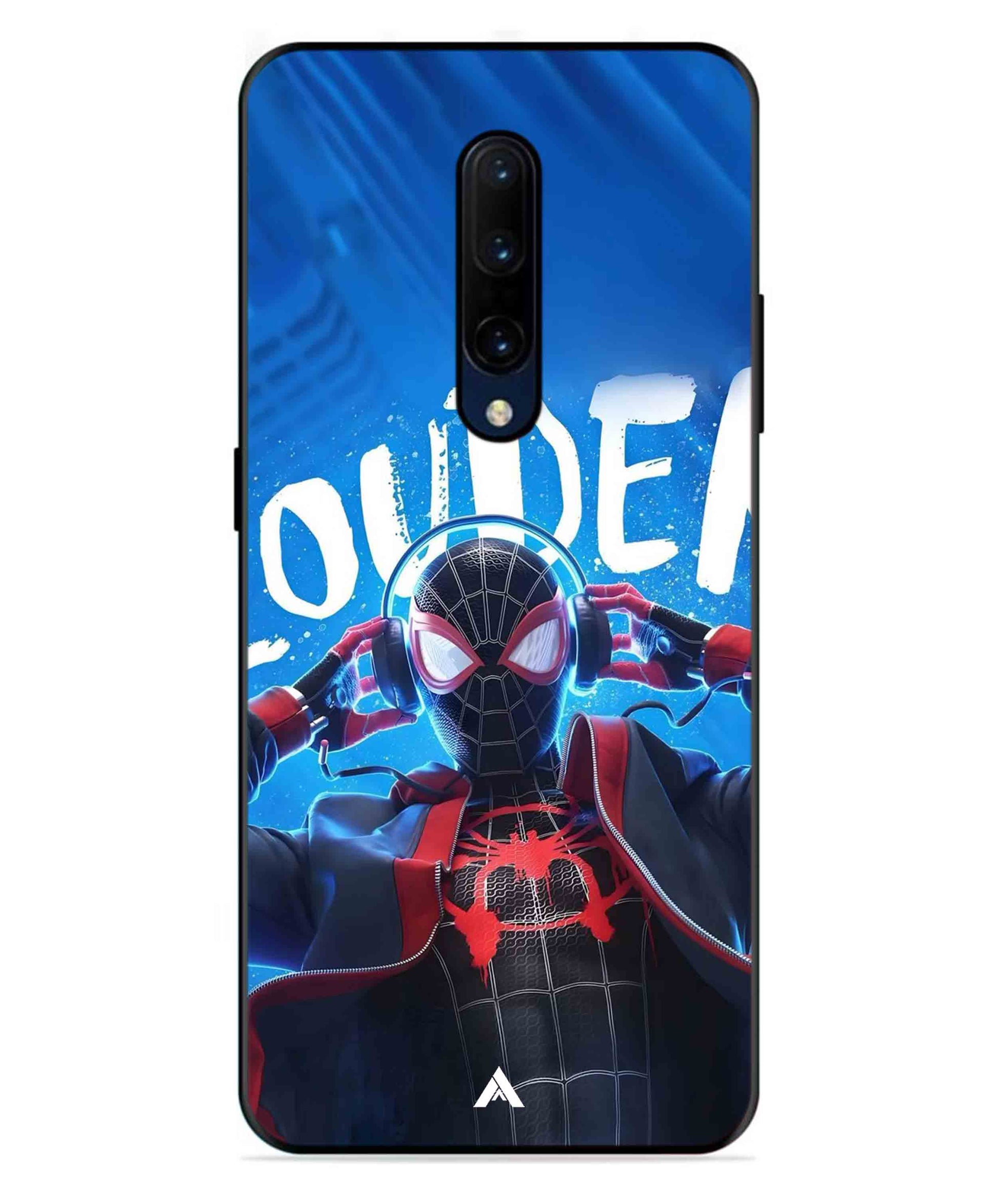 Spider-Verse Metal Back Cover Phone Case for Oneplus 7 Pro