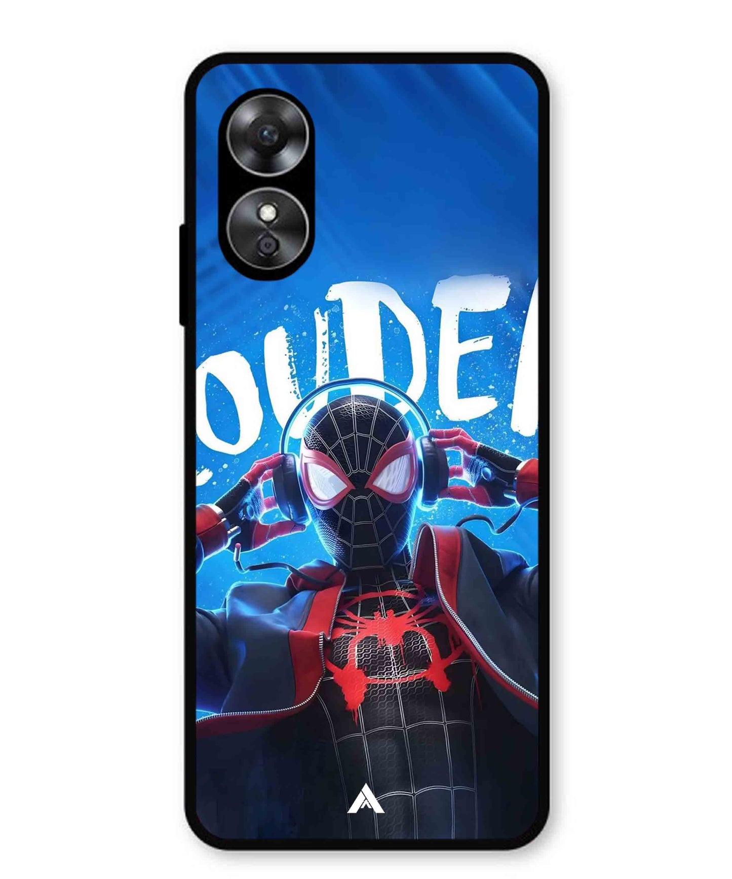Spider-Verse Metal Back Cover Phone Case for Oppo A17