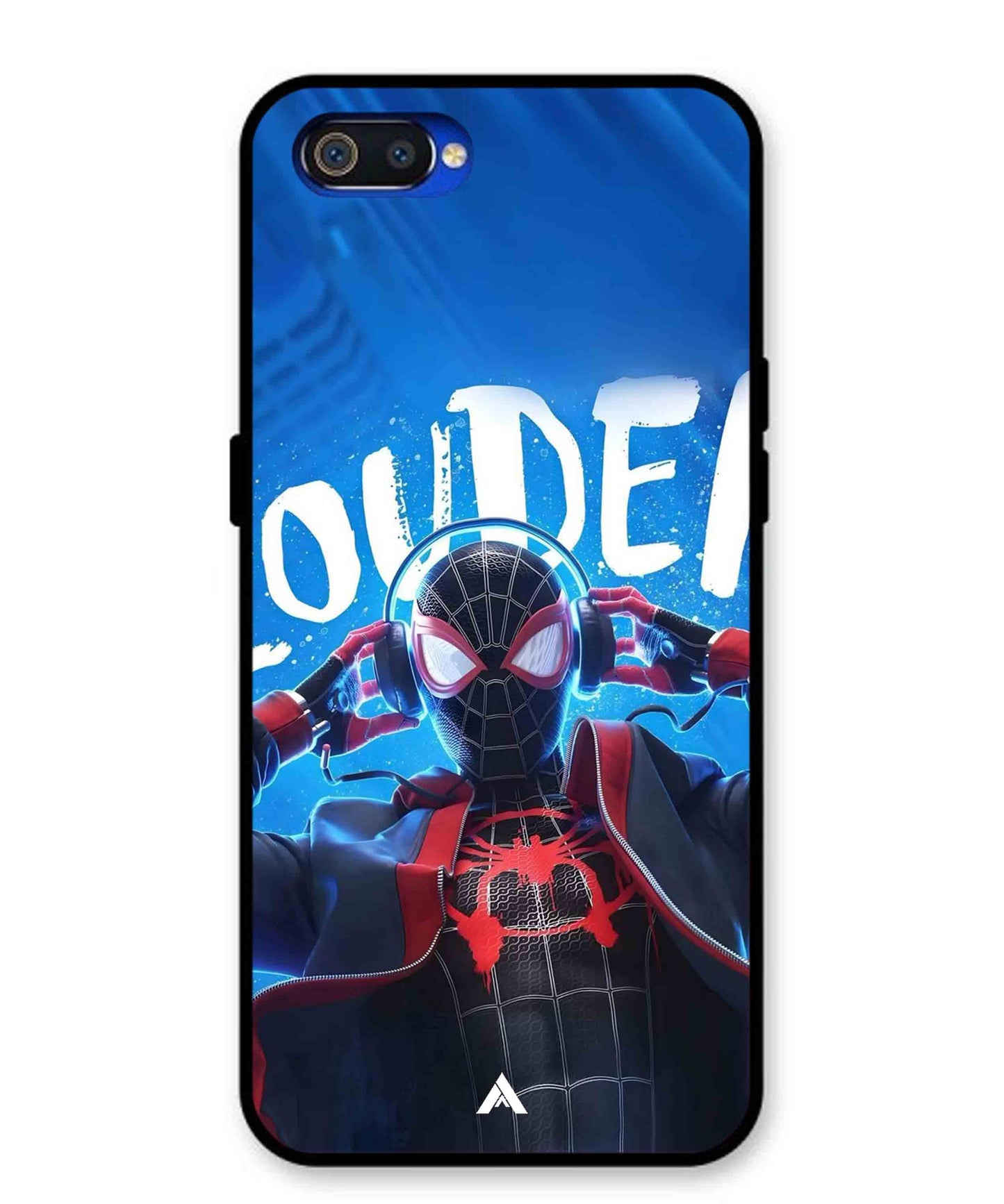 Spider-Verse Metal Back Cover Phone Case for Oppo A1K