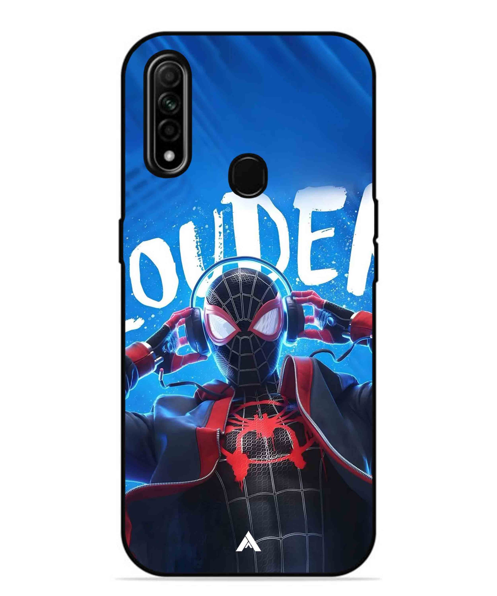 Spider-Verse Metal Back Cover Phone Case for Oppo A31