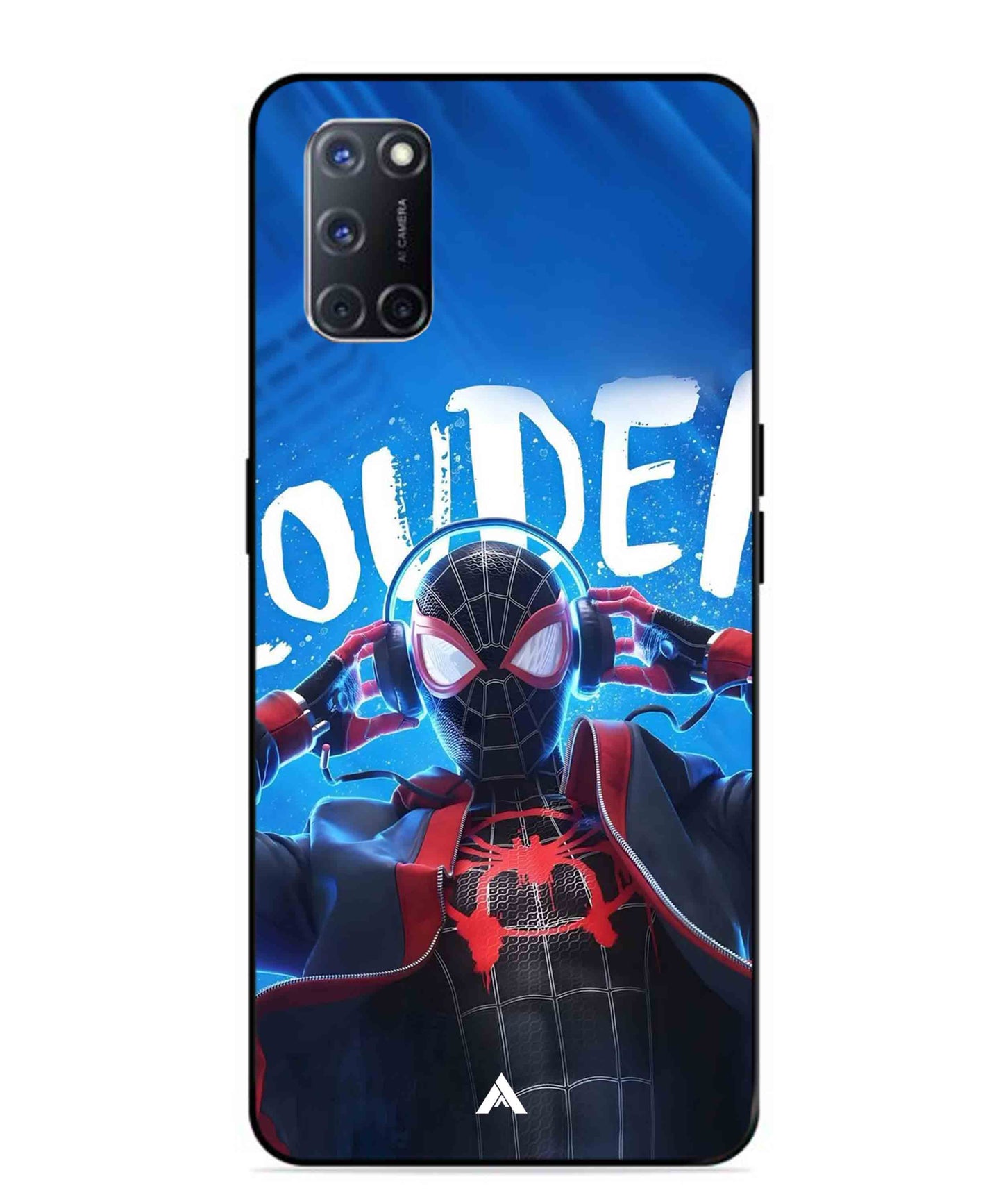 Spider-Verse Metal Back Cover Phone Case for Oppo A52