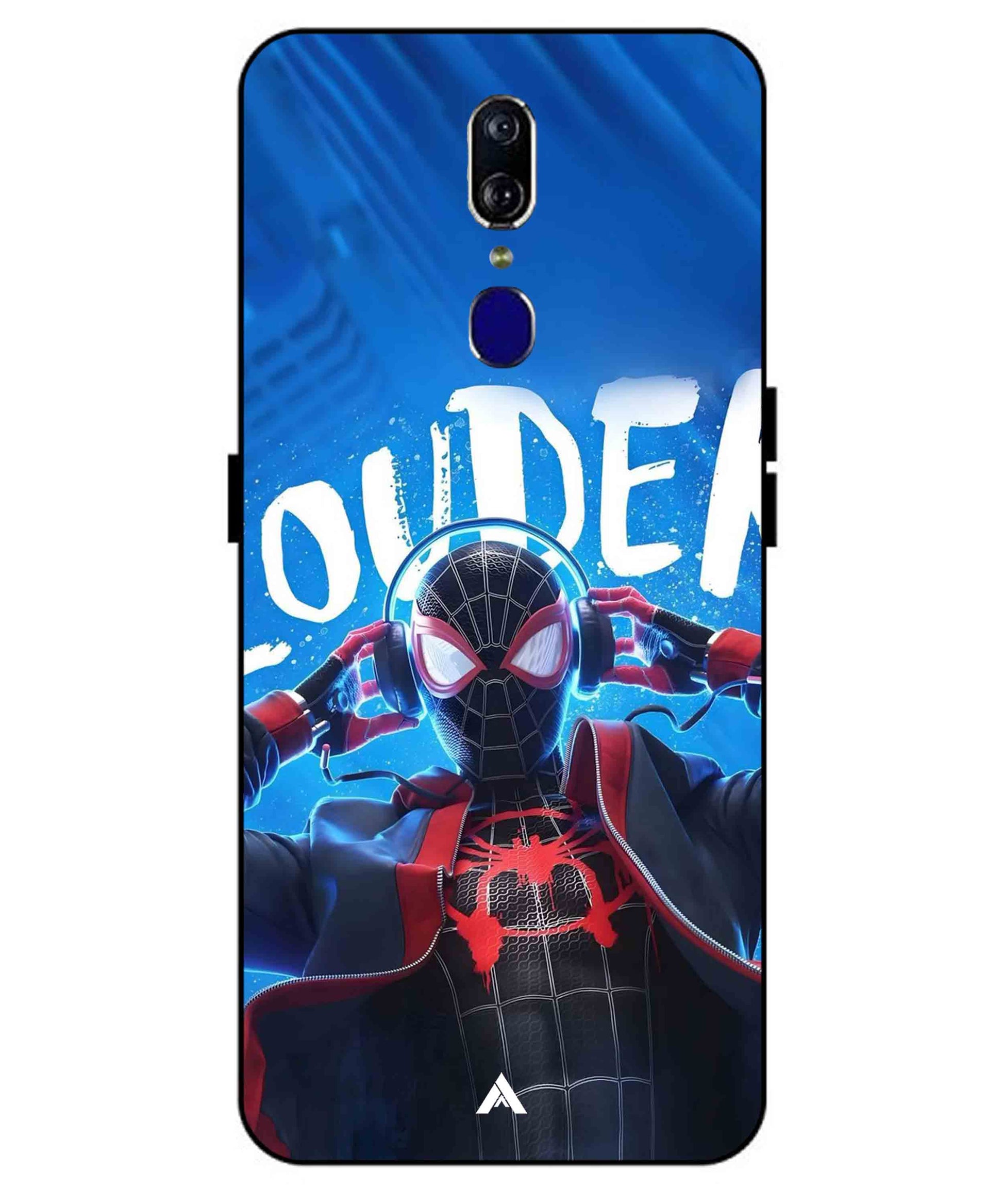 Spider-Verse Metal Back Cover Phone Case for Oppo F11