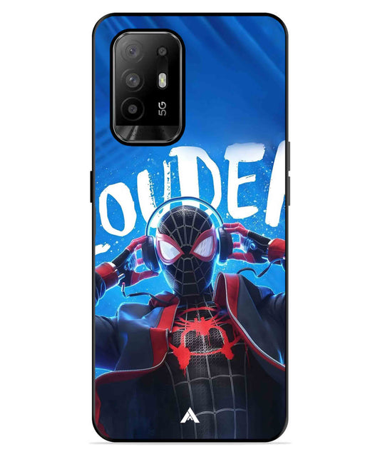 Spider-Verse Metal Back Cover Phone Case for Oppo F19 Pro Plus