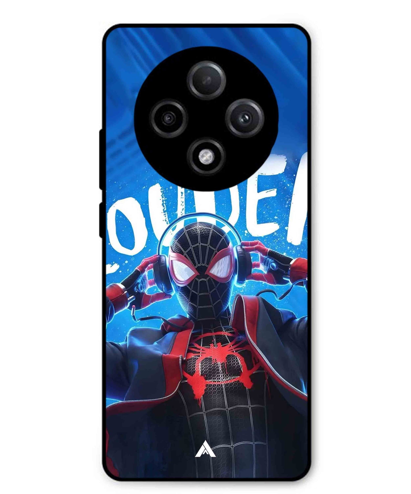 Spider-Verse Metal Back Cover Phone Case for Oppo F27 Pro Plus