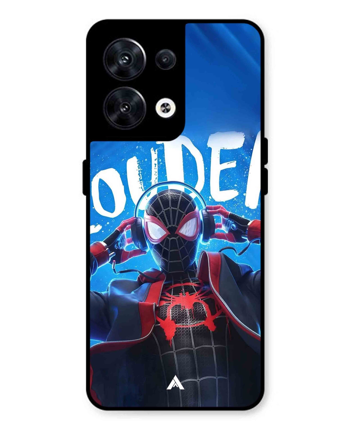 Spider-Verse Metal Back Cover Phone Case for Oppo Reno 10