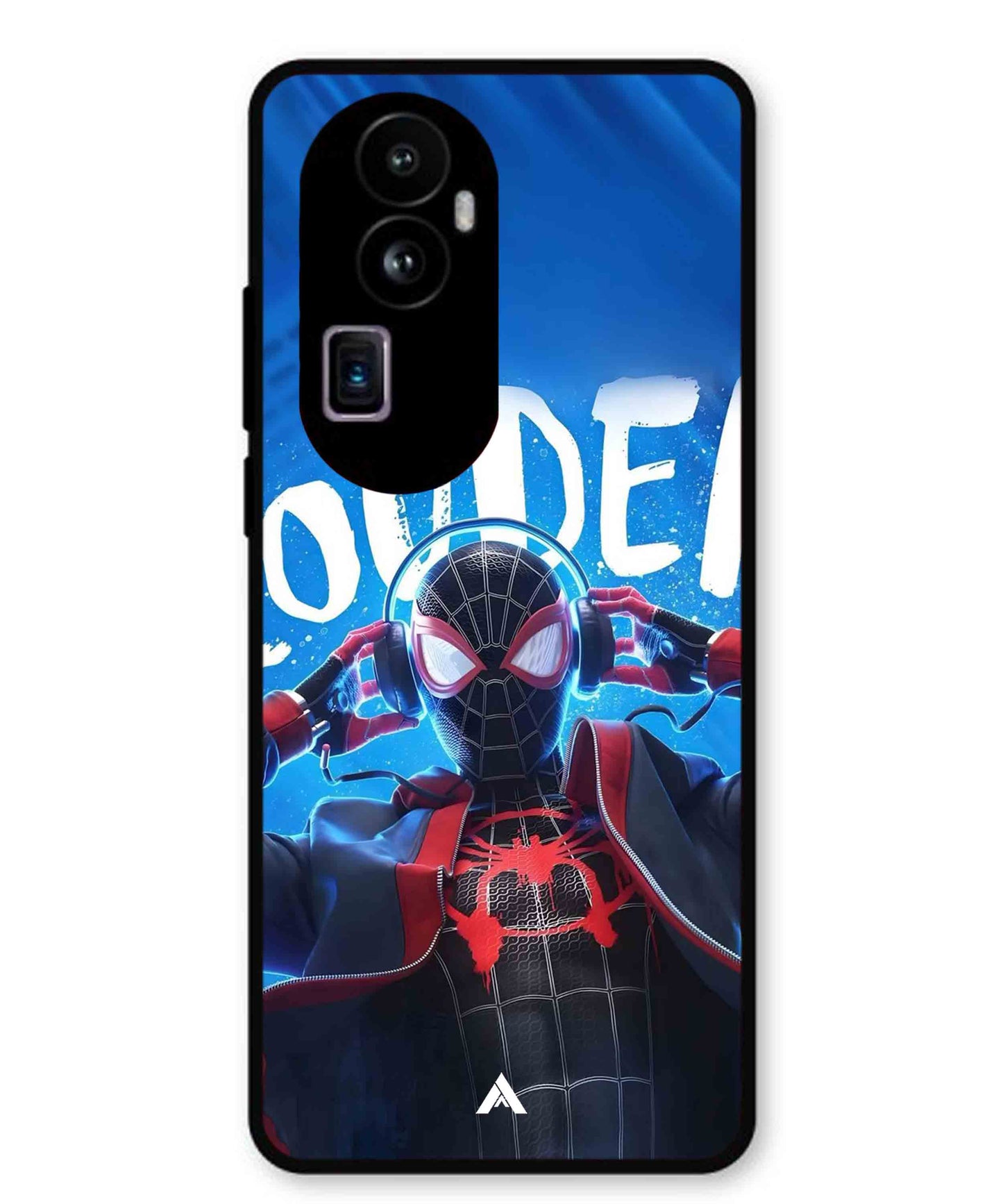 Spider-Verse Metal Back Cover Phone Case for Oppo Reno 10 Pro Plus