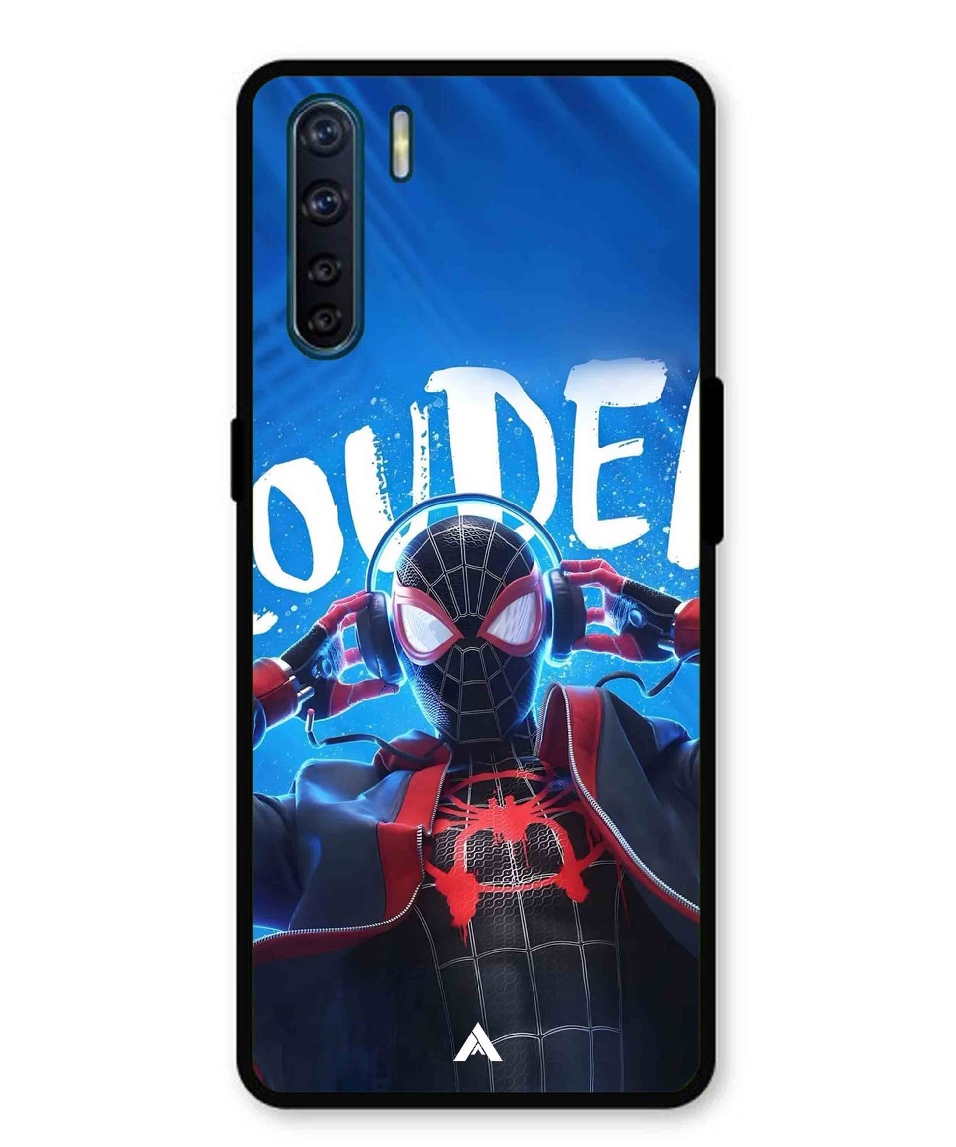 Spider-Verse Metal Back Cover Phone Case for Oppo Reno 3