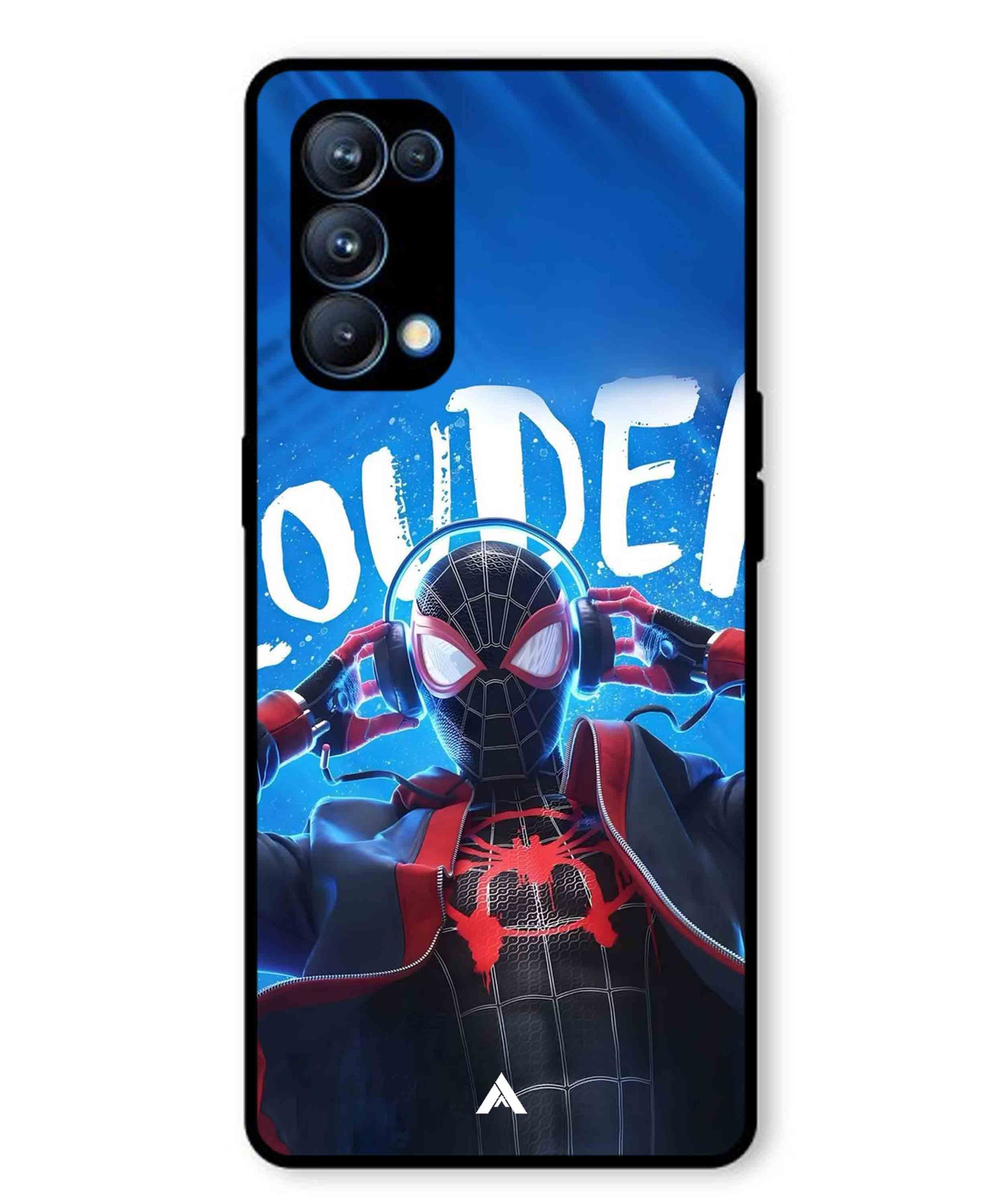 Spider-Verse Metal Back Cover Phone Case for Oppo Reno 5 Pro