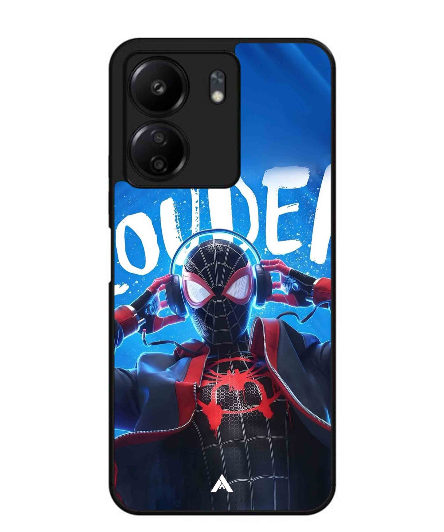 Spider-Verse Metal Back Cover Phone Case for Poco C65