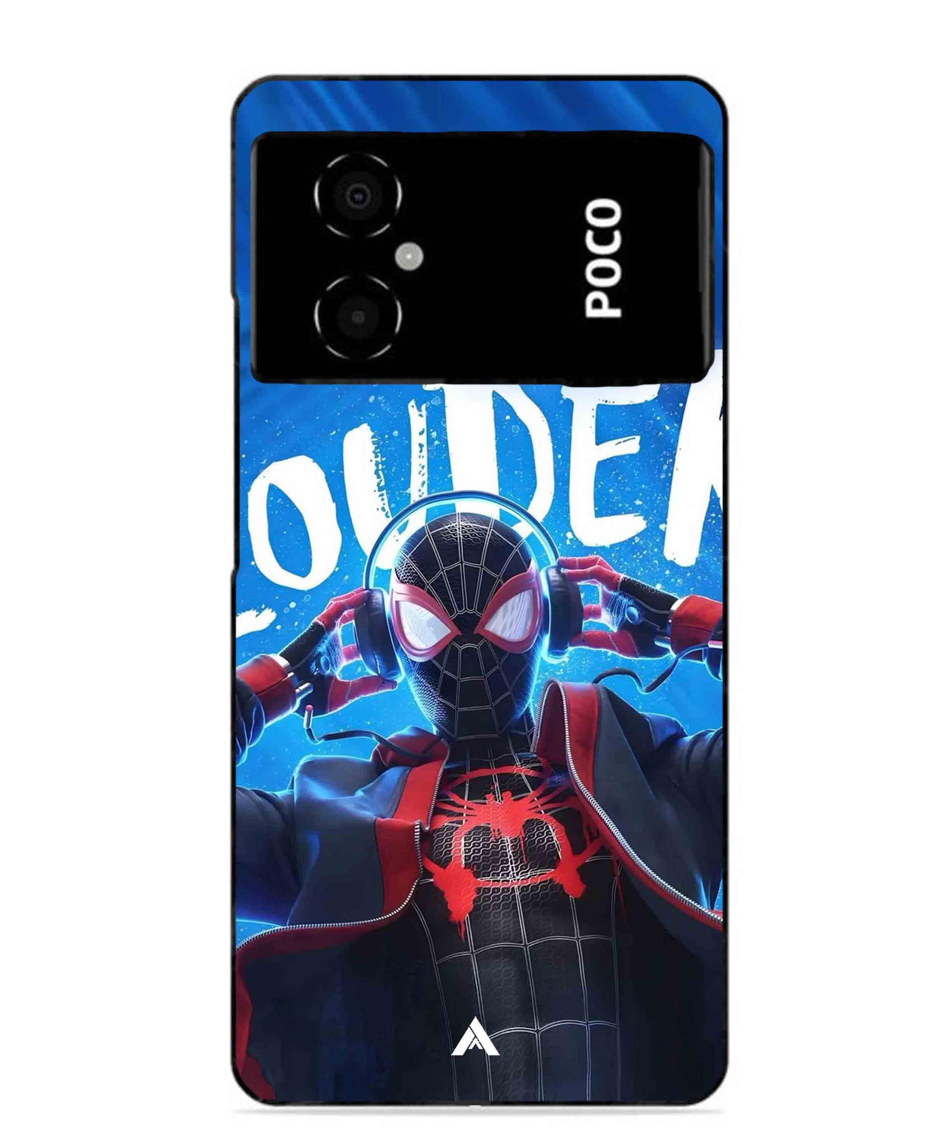 Spider-Verse Metal Back Cover Phone Case for Poco M4 5G