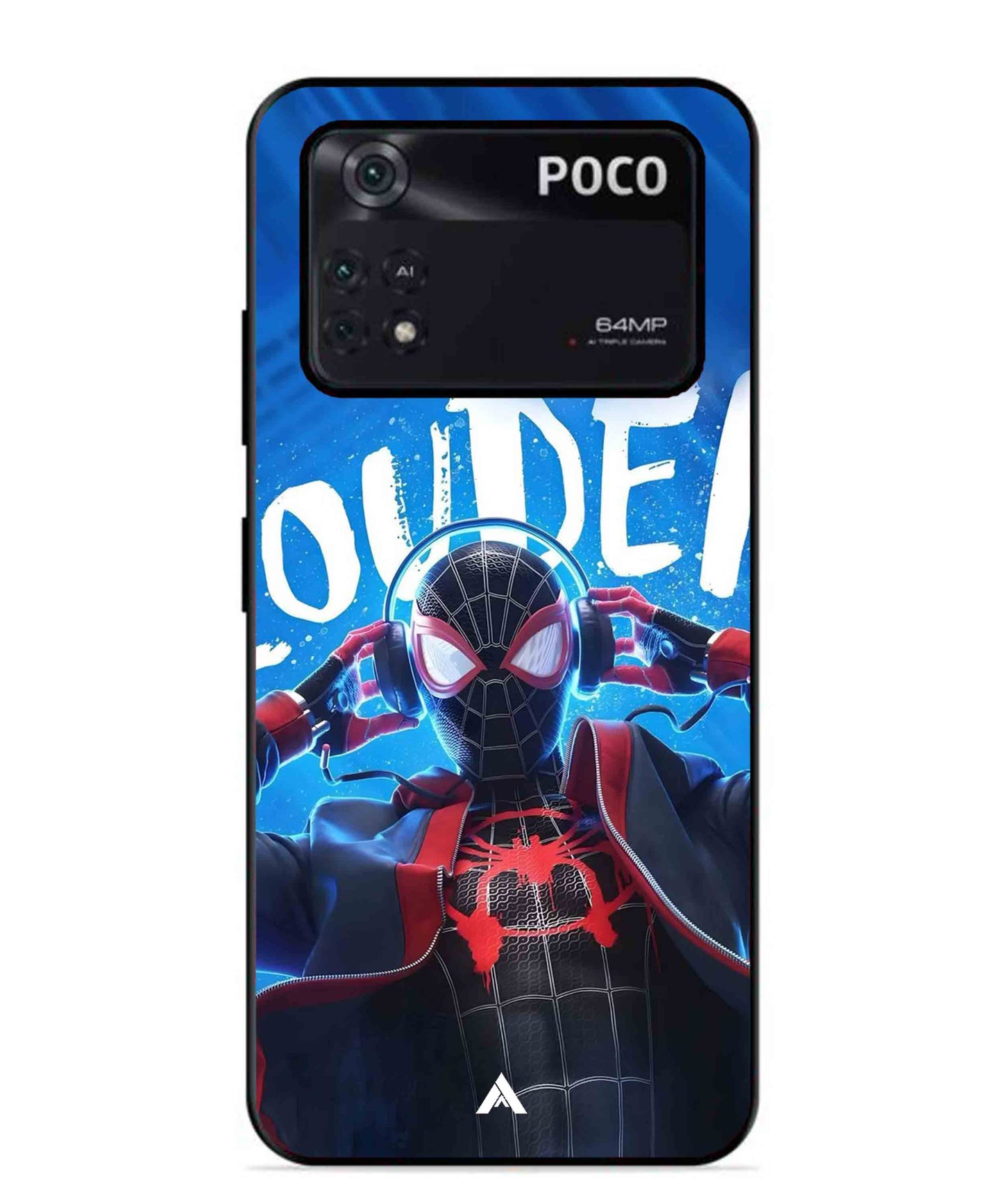 Spider-Verse Metal Back Cover Phone Case for Poco X4 Pro